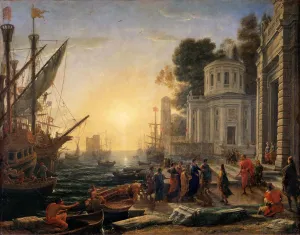Lorrain Collection: The Disembarkation of Cleopatra at Tarsus. Artist: Lorrain, Claude (1600-1682)