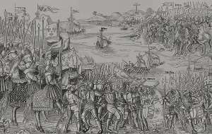 Nile Prints: Disembarkation of the Crusaders at Damietta