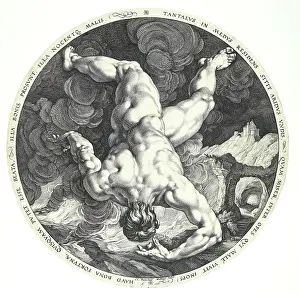 Goltzius Prints: The Four Disgracers: Tantalus, 1588. Creator: Goltzius, Hendrick (1558-1617)