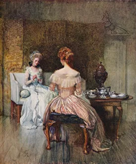 Joseph West Prints: A Dish of Bohea in the Days of the Georges, c1870. Artist: Joseph Walter West