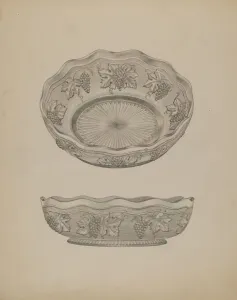 Henry Moran Gallery: Dish, c. 1940. Creator: Henry Moran