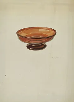 Transparent Prints: Dish, c. 1940. Creator: V. L. Vance