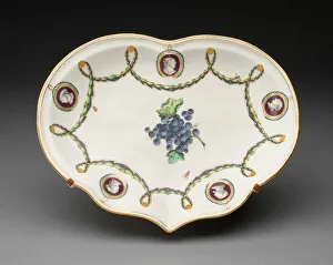 Chelsea Prints: Dish, Chelsea, c. 1775. Creator: Chelsea-Derby Porcelain Manufactory
