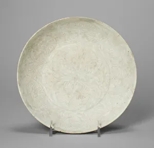 Scrolls Prints: Dish with Floral Scrolls, Song dynasty (960-1279). Creator: Unknown