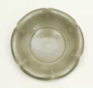 Petal Gallery: Dish with Inverted Petal-Lobed Rim, Northern Song dynasty (960-1127). Creator: Unknown