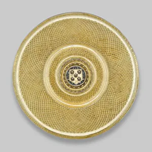 Blazon Gallery: Dish, Lisbon, c. 1500. Creator: Unknown