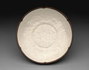 Mold Collection: Dish with Peony Sprays and Four Boys, Jin dynasty (1115-1234), 12th century