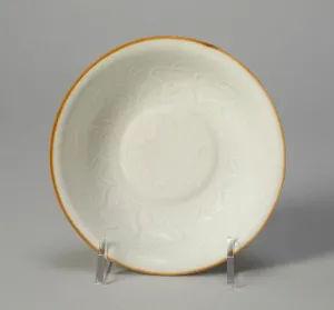 Impressing Prints: Dish with Stylized Lotus Flowers, Yuan dynasty (1279-1368). Creator: Unknown