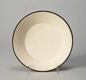 Lotus Flower Gallery: Dish with Stylized Lotus, Song dynasty (960-1279). Creator: Unknown