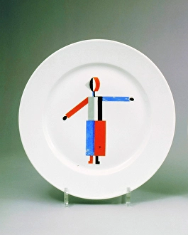 Dish Prints: Dish Suprematism, late 1920s. Creator: Nikolay Suetin