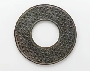 Textured Prints: Disk (bi), Eastern Zhou dynasty, 4th-3rd century BCE. Creator: Unknown
