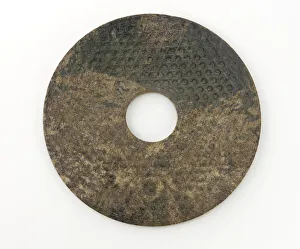 Textured Prints: Disk (bi) with knobs, Eastern Zhou dynasty, 475-221 BCE. Creator: Unknown