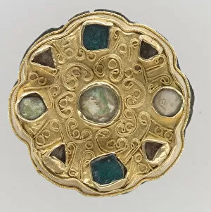 Disk Brooch Gallery: Disk Brooch, Frankish, 650-700. Creator: Unknown