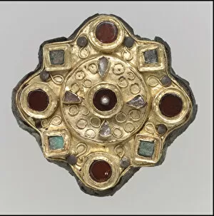 Disk Brooch Gallery: Disk Brooch, Frankish, 650-725. Creator: Unknown