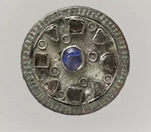 Cabochon Gallery: Disk Brooch, Frankish, 6th century. Creator: Unknown