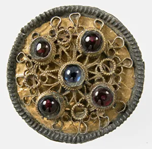 Germanic Prints: Disk Brooch, Frankish, 7th century. Creator: Unknown