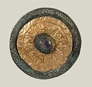 Disk Brooch Gallery: Disk Brooch, Frankish, ca. 550-650. Creator: Unknown