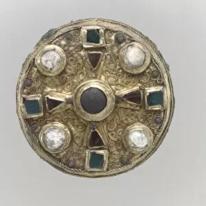 Disk Brooch Gallery: Disk Brooch, Frankish, late 7th century. Creator: Unknown