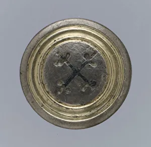 Disk brooch, Late Roman, late 4th-early 5th century. Creator: Unknown