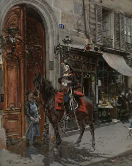 Delivering Gallery: The Dispatch-Bearer, ?1879. Creator: Giovanni Boldini