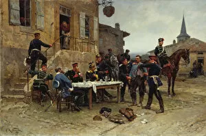Lorraine Gallery: The Dispatch-Bearer, 1880. Creator: Alphonse de Neuville