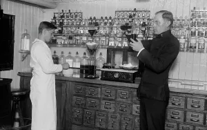 Dispensary, COMFORT, between c1915 and c1920. Creator: Bain News Service