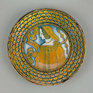 Display Plate with Female Bust, Deruta, 1500 / 1530. Creator: Unknown