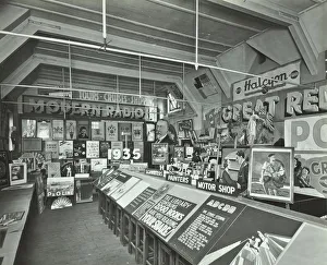 Training Centre Prints: Display of posters at a training centre, Deptford, London, 1935