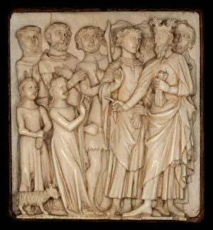 St Catherine Of Alexandria Gallery: Disputation of Saint Catherine, 19th century in 14th century style. Creator: Unknown