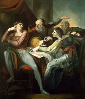 Fussli Heinrich Gallery: Dispute between Hotspur, Glendower, Mortimer and Worcester, 1784. Creator: Henry Fuseli
