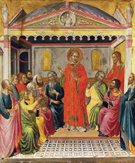 Legendary Prints: Dispute with the Libertines, c1390. Creator: Martino di Bartolomeo di Biagio