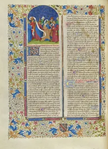 The Dispute Among Eight Prophets; Cite de Dieu, about 1440-1450. Creator: Master of the Geneva Boccaccio