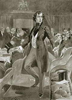 Disraelis first speech in the House of Commons, London, 7 December 1837 (1901)