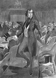 Wilson Collection: Disraelis First Speech in the House of Commons, London, 7 December 1837, (1901)