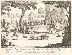 Dissolution Prints: The Dissipation, 1635. Creator: Jacques Callot