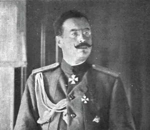 Commander Chief Prints: Dissolution of the Eastern Front; General Dukhonin, assassinated... 1917. Creator: Unknown