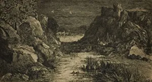 The Distant City, 1868. Creator: Rodolphe Bresdin