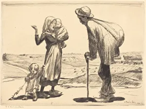 The Distant City (La ville lointaine), 1914. Creator: Theophile Alexandre Steinlen The Distant City (La ville lointaine), 1914. Creator: Theophile Alexandre Steinlen