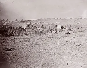 Distant View of Fort Brady, ca. 1865. Creator: William Frank Browne Distant View of Fort Brady, ca. 1865. Creator: William Frank Browne