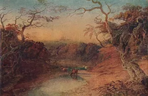 Avalon Press Gallery: Distant View of Lichfield Cathedral, 1909. Artist: JMW Turner
