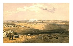 Distant View of Lord Raglans Headquarters before Sebastopol, 1855. Creator: Thomas Picken