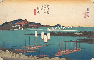 Distant View of Miho Beach from Ejiri, ca. 1834. ca. 1834. Creator: Ando Hiroshige