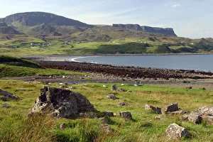Inner Hebrides Prints: Distant view of the Quiraing, Isle of Skye, Highland, Scotland