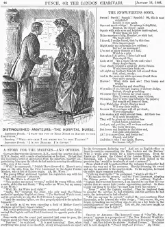 Nursemaid Prints: Distinguished Amateurs - The Hospital Nurse, 1886. Artist: George du Maurier