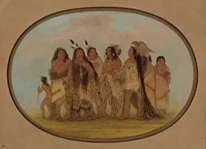 Plains Indian Gallery: Distinguished Crow Indians, 1861 / 1869. Creator: George Catlin