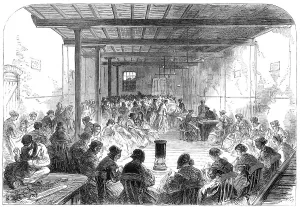 Heating Prints: The Distress in East London: sewing-class in Berner-Street