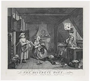 William 1697 1764 Prints: The distressed Poet, 1741. Creator: Hogarth; William (1697-1764)