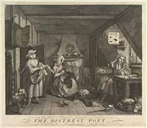 Distress Gallery: The Distrest Poet, December 15, 1740. Creator: William Hogarth