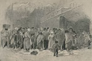 Birket Foster Gallery: The Distribution of Coals, mid-late 19th century. Creator: Birket Foster