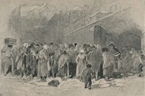 Birket Foster Gallery: The Distribution of Coals, mid-late 19th century. Creator: Birket Foster